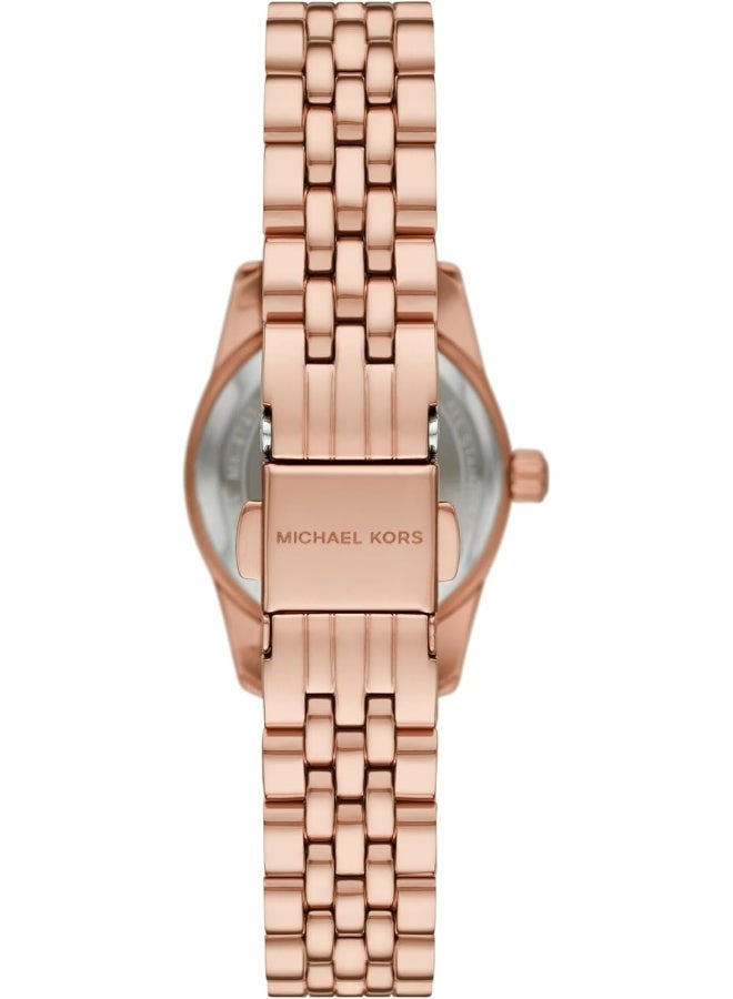 Michael Kors Girls Women's Lexington Rose Gold-Tone Stainless Steel Bracelet Watch MK4739 - Image 3