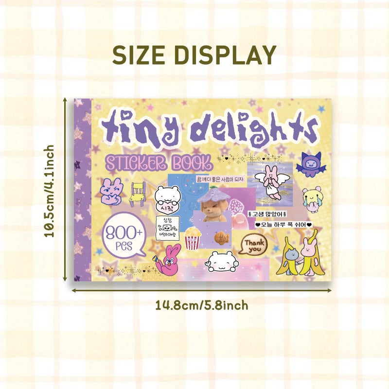 PRSTINCOL Japanese Manga Style Sticker Book with 30 Sheets of Die Cut Stickers, Over 1200 Pieces for DIY Journaling and Scrapbooking - Image 5