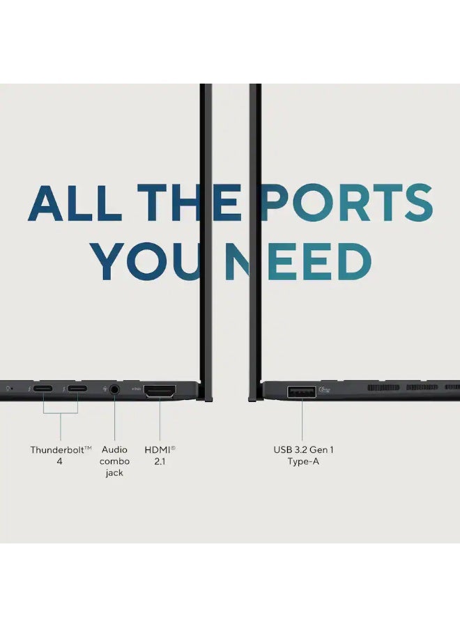 أسوس Zenbook 14 Copilot+ PC Laptop, AMD Ryzen AI 9 465, 512GB SSD, 16GB, 14" FHD+ (1920x1200) OLED Touchscreen, Windows 11 Home, English Jasper Gray - Image 5