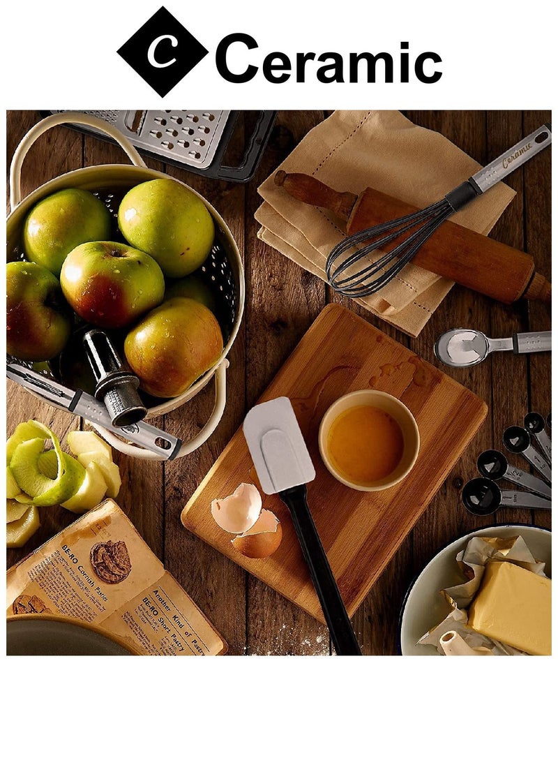CERAMIC - 40 Pcs Cooking Utensils Set Non stick Stainless Steel Handle Kitchen Sets for home And Gifts - Image 1