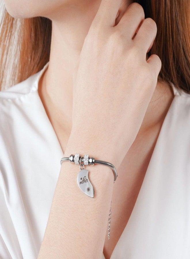 Yonhon Mother Son Bracelet Set for 2, Mom Son Matching Bracelet for 2 - Image 5