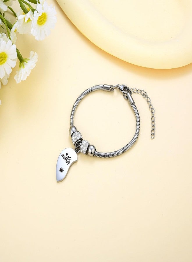 Yonhon Mother Son Bracelet Set for 2, Mom Son Matching Bracelet for 2 - Image 2