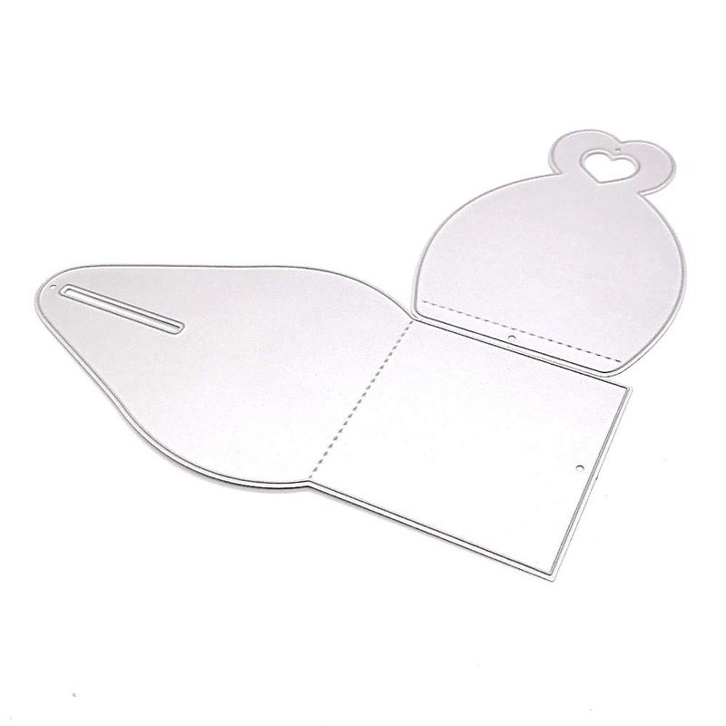 KSCRAFT Cute Curvy Box Metal Cutting Dies Stencils for DIY Scrapbooking/Photo Album Decorative Embossing DIY Paper Cards