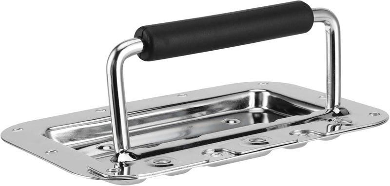 JAPCHET 8 Pack 42 x 63 in Heavy Duty Recessed Handles Silver Spring Loaded Recessed Handle with Grip Recessed Pull Handle for Toolbox and Barn Door - Image 4