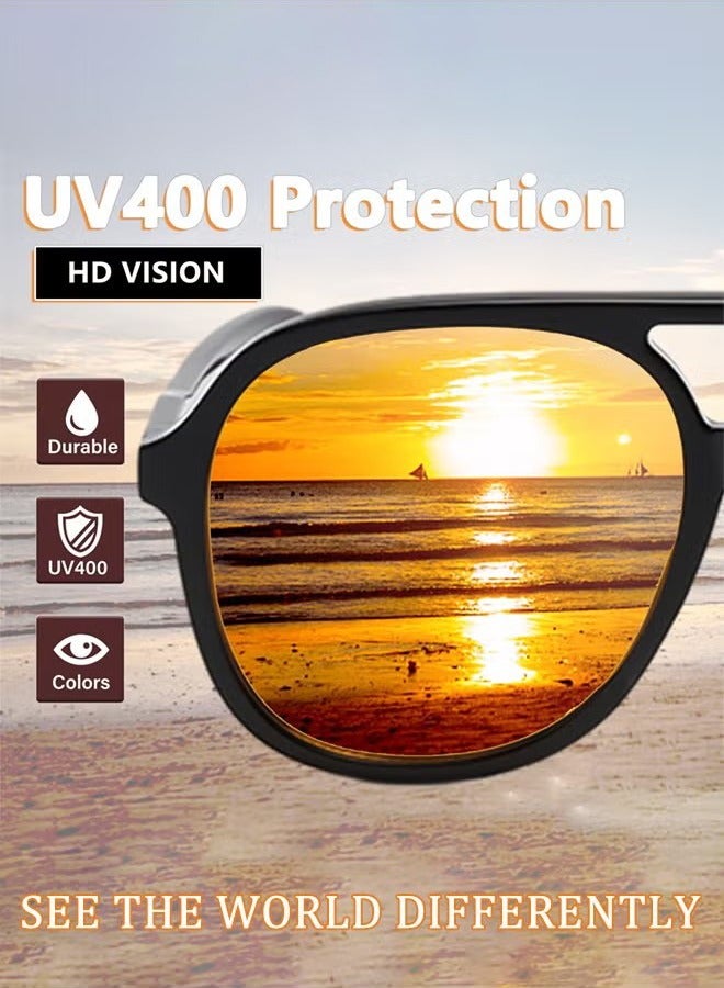 نظارة شمسية ريترو طيار شمسي للرجال - Image 5