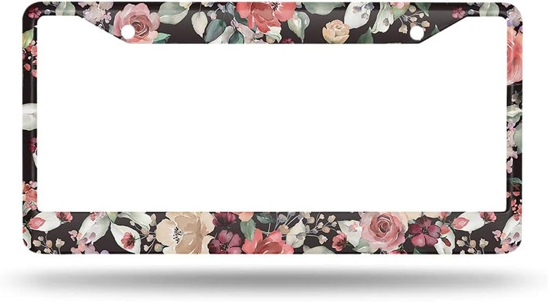 Beabes Watercolor Rose License Plate Frame - Image 2
