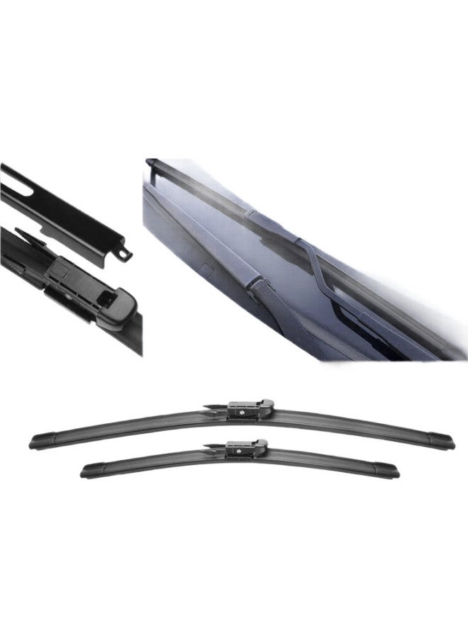 Speed Paisu Boneless Wiper Blades Compatible With 2015-2016 Great Wall Haval H6/2015 Haval H6 Coupe, Original Windshield Wiper Blades, Rubber Strips, 24/16 Inches, 1 Pair - Image 2