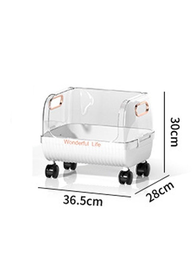 NKX Floor-Standing Kitchen Storage Rack with Removable Vegetable Basket  - Image 2