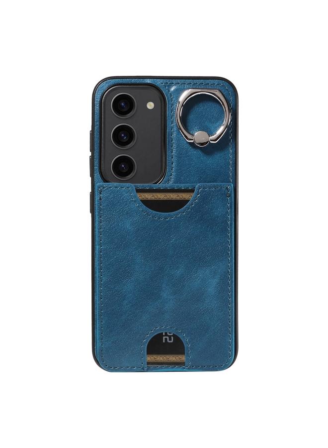 S-TOP Case For Samsung Galaxy S23 5G Calf Texture Card Slot Ring Holder Phone Case - Image 2