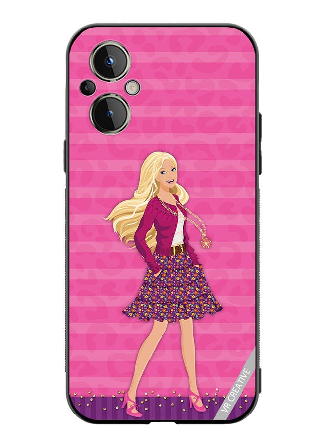 VR CREATIVE Protective Case Cover For OnePlus Nord N20 5G Barbie Design Multicolour - Image 1