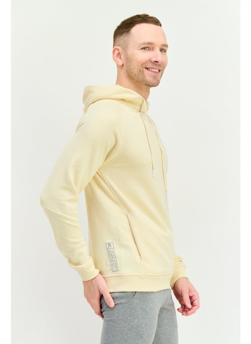 Kenneth Cole Men Sportswear Fit Long Sleeves Training Hoodie, Dark Cream  - Image 2