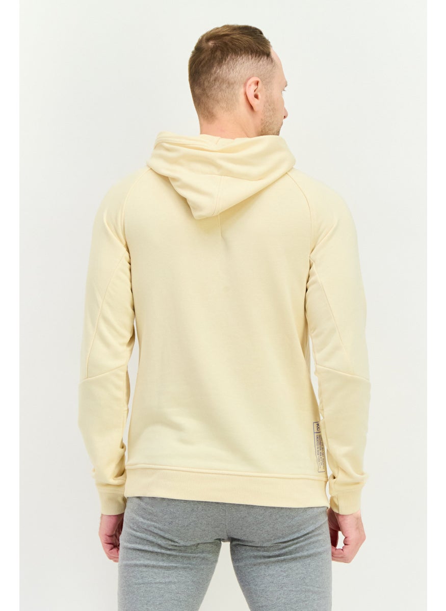 Kenneth Cole Men Sportswear Fit Long Sleeves Training Hoodie, Dark Cream  - Image 4