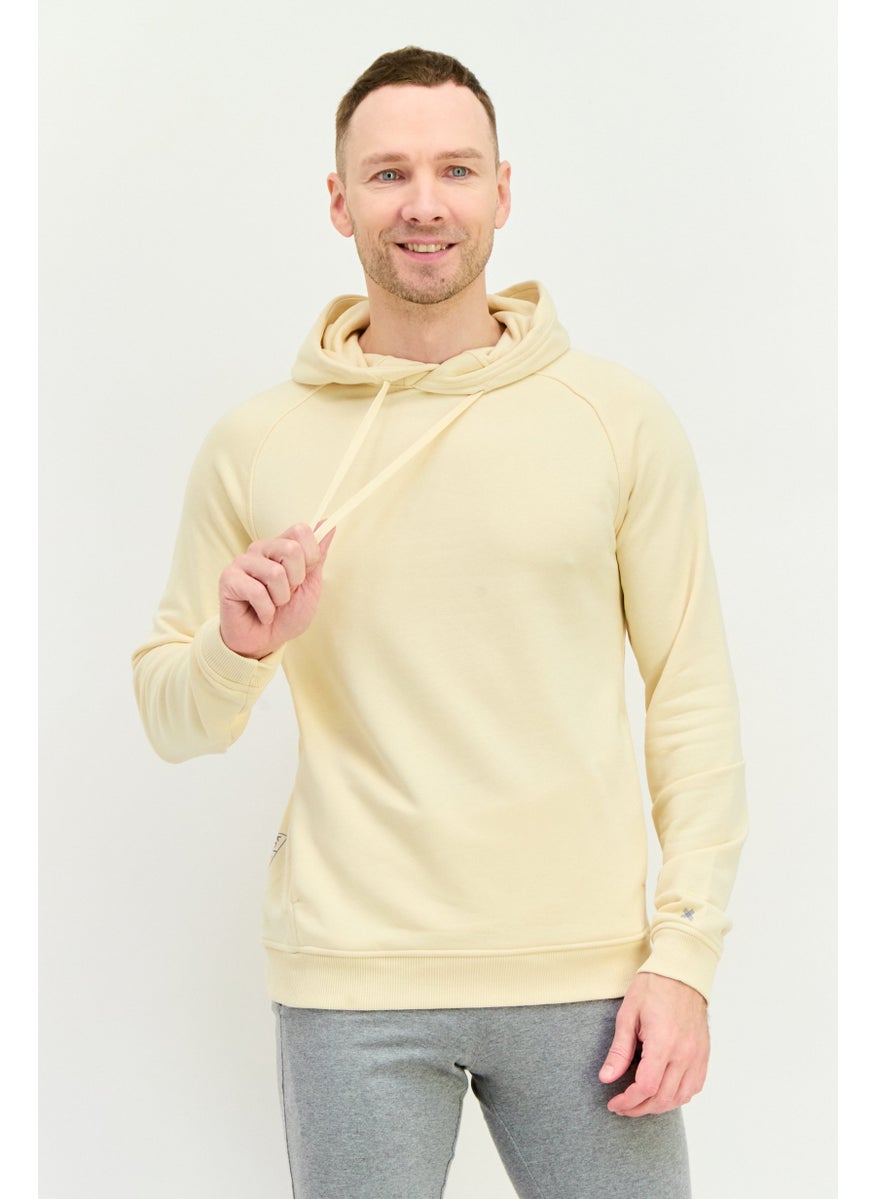 Kenneth Cole Men Sportswear Fit Long Sleeves Training Hoodie, Dark Cream  - Image 1