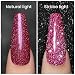 RARJSM Sparkling Glitter Gel Nail Polish, Red Gel Nailpolish Diamond Gelpolish, Spark Shiny Nail Art, Soak Off U V L E D Nail Gelpolish Starter Manicure Salon DIY at Home RAR87 - Image 3