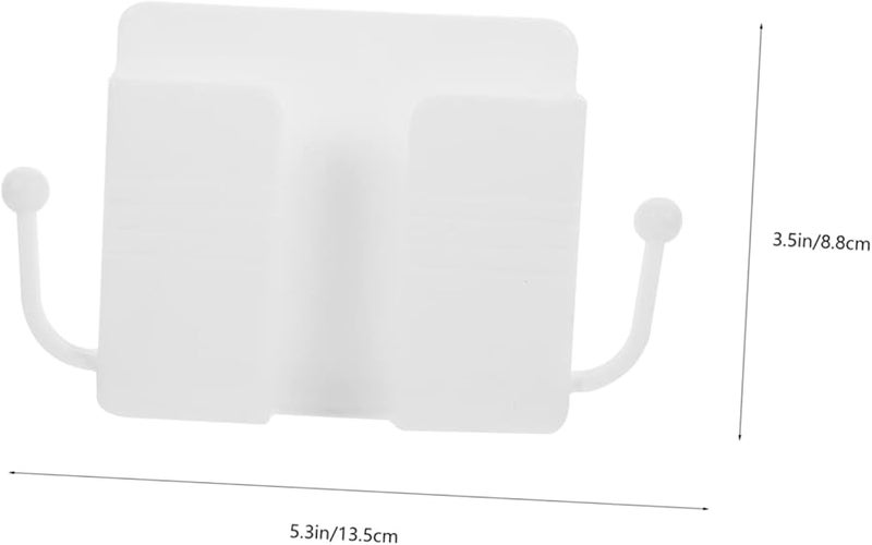 Operitacx 4pcs Self Adhesive Wall Mount Phone Holder Remote Control Storage Box Black - Image 3