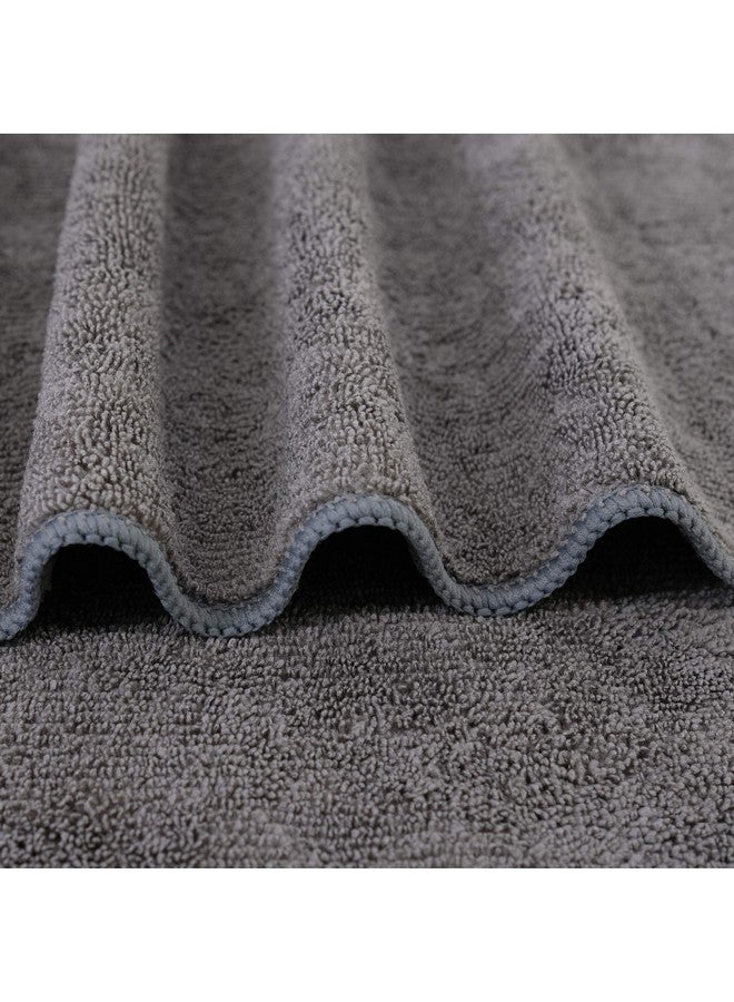 Polyte POLYTE Professional Quick Dry Lint Free Microfiber Hair Drying Salon Towel, 20 x 40 in, 2 Pack (Dark Gray) - Image 3