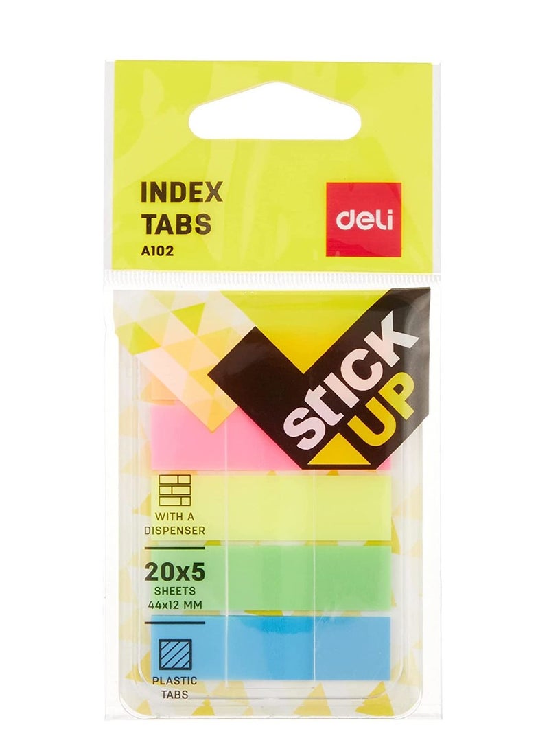 Deli عبوة 2 من علامات الفهرسة بحجم 44x12 مم متعددة الألوان - Image 2