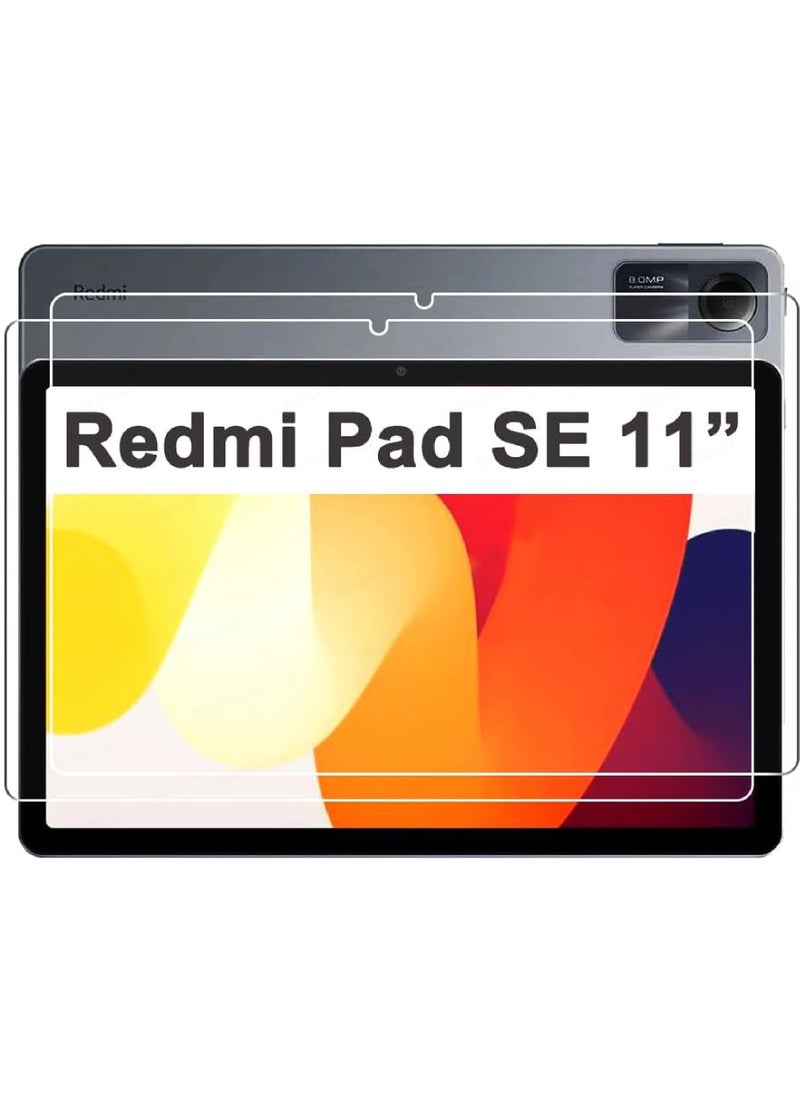 روك بو قطعتان من واقي الشاشة لـ Redmi Pad SE 11 بوصة 2023 من الزجاج المقوى متوافق مع جهاز Xiaomi Redmi Pad SE 11 بوصة 2023 اللوحي  - Image 1