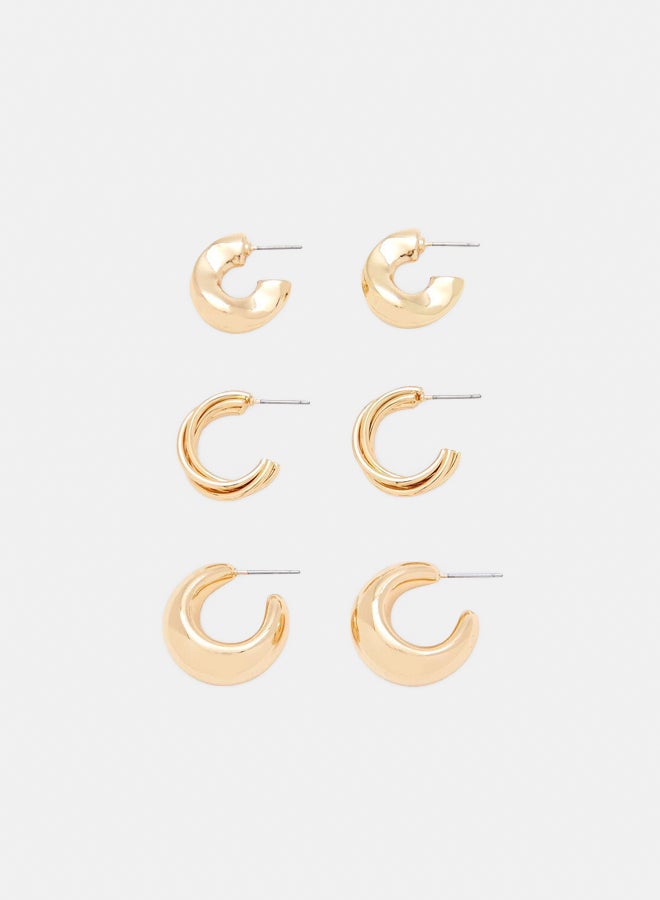 FOREVER 21 Twisted Hoop Earring Set  - Image 2