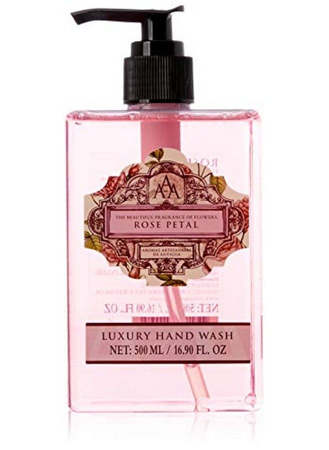 AAA DE AROMAS ARTESANALES DE ANTIGUA - Aaa Floral Rose Petal Luxury Moisturizing Hand Wash Enriched With Shea Butter 500 Ml / 17 Fl Oz - Image 1