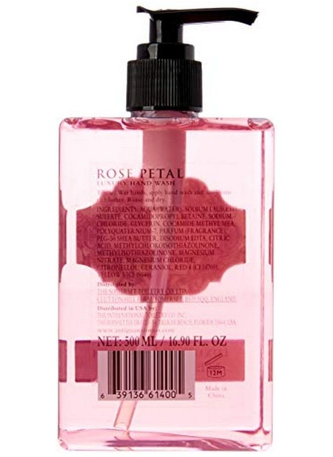AAA DE AROMAS ARTESANALES DE ANTIGUA - Aaa Floral Rose Petal Luxury Moisturizing Hand Wash Enriched With Shea Butter 500 Ml / 17 Fl Oz - Image 1