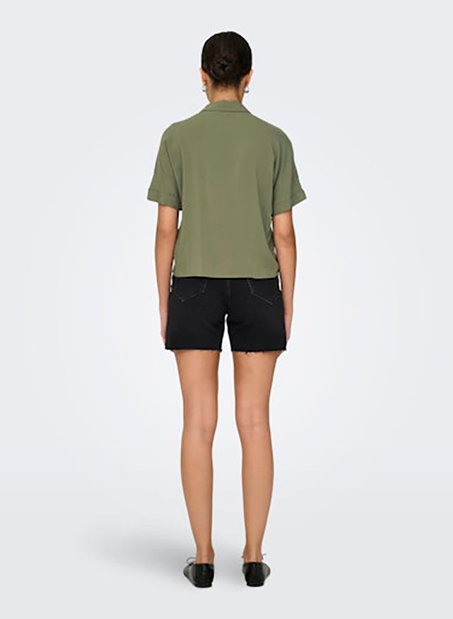 ONLY ONLY Womens Nova Life Shortsleeve Knot Shirt  - Image 4