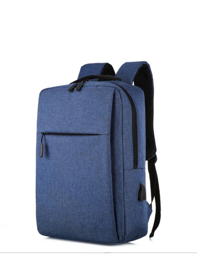 Golden Travel Laptop Backpack Business Anti Theft Slim Durable Laptop Bag with USB Charging Port Water Resistant College School Computer Backpack Gifts for Men & Women Fits 15.6 Inch Notebook Blue - Image 3