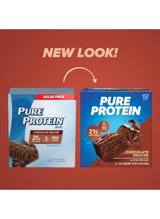 Pure Protein ألواح وجبات خفيفة غنية بالبروتين ومغذية، 1.76 أونصة، عبوة من 12 - Image 2