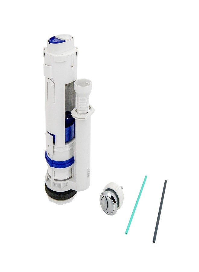 Lychee Light Dual Flush Valve & Push Button Replacement Parts and Assembly Fits Geberit & kohler Split Toilet Parts, with Top Push Button,Universal Toilet Tank Spare Kits White,2 Inches (11" Height) - Image 2