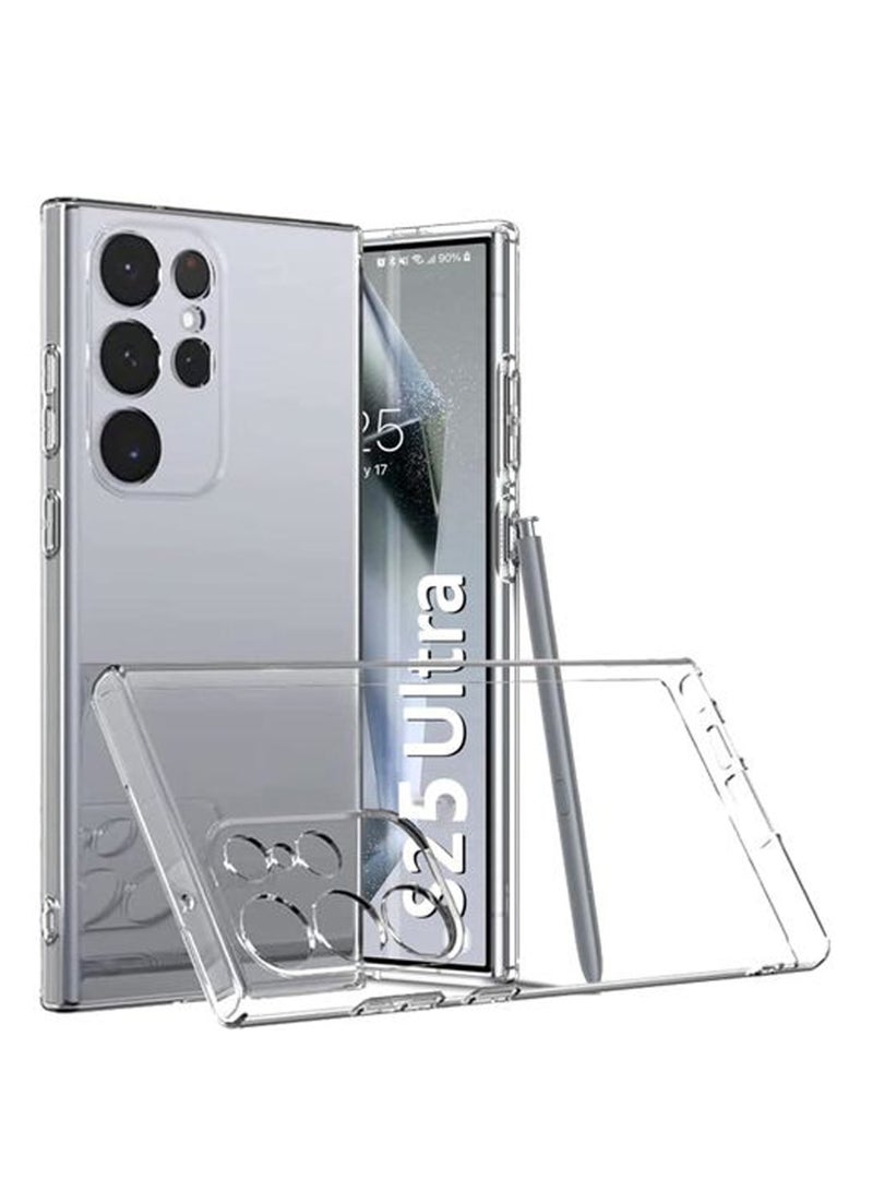 Samsung Galaxy S25 Ultra Shock Proof Case Cover - Ultra Clear, Durable & Accurate Cut-outs - Scratch, Dust & Smudge Protection - Transparent Silicon Back Cover for Samsung Galaxy S25 Ultra - Image 1