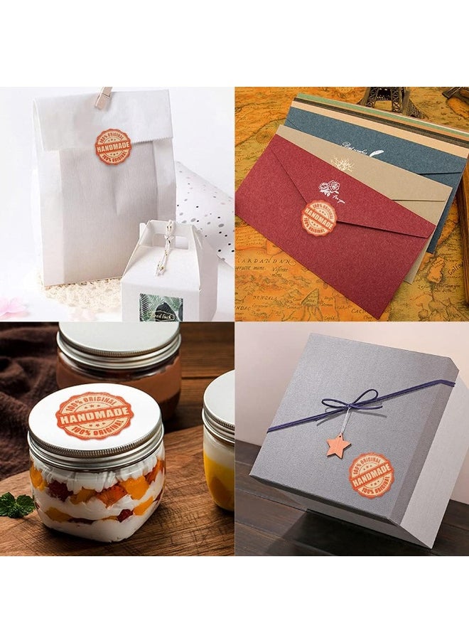 Rubik - Rubik Handmade 100 Percent Original Labels Stickers Retro Style 2 Rolls (1000pcs) For Small Business Orders Packaging, Envelopes Seal, and Gift Wraps (Style U) - Image 1