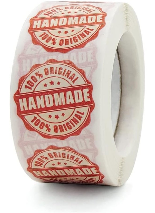 Rubik - Rubik Handmade 100 Percent Original Labels Stickers Retro Style 2 Rolls (1000pcs) For Small Business Orders Packaging, Envelopes Seal, and Gift Wraps (Style U) - Image 1