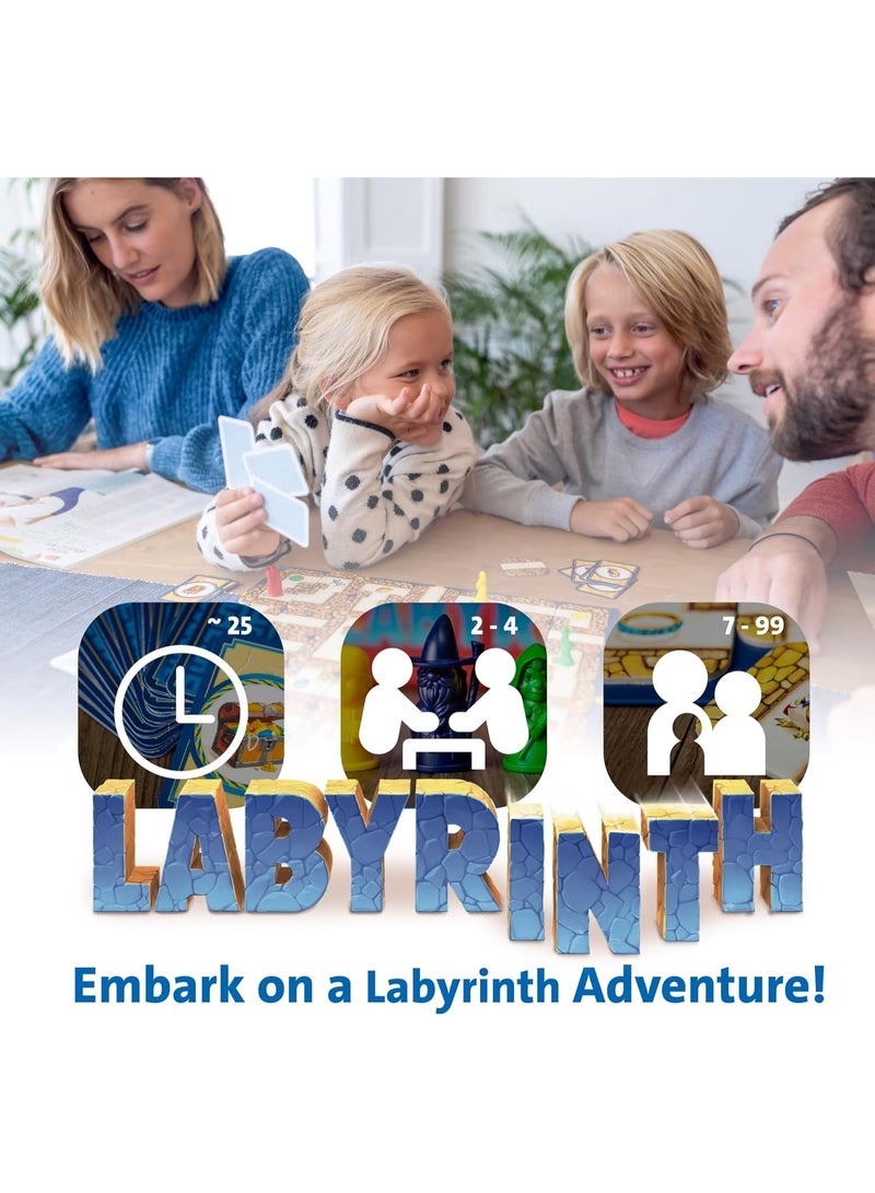 Ravensburger لعبة لوحية رافينسبورجر المتاهة - لعبة استراتيجية متحركة كلاسيكية للأطفال والعائلات، قم بتحويل المسارات للعثور على الكنوز، سهلة التعلم، قيمة إعادة لعب عالية، لعبة ممتعة لليالي الداخلية للأعمار 7+ | 26448-3 - Image 2