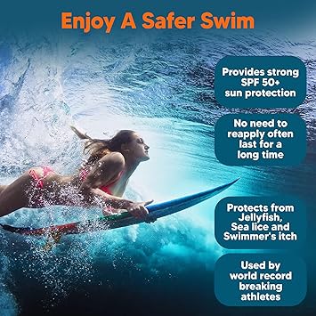 Safe Sea SPF50 Sting Blocking Sunscreen 120ml Bottle For Sensitive Skin Anti Jellyfish Sting Protective Lotion Coral Reef Safe 120ml Bottle Pack of 2 - Image 4