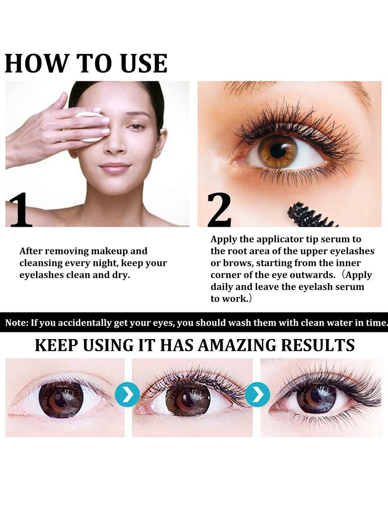 Joyeworld - Castor Oil Eyelash Serum Castor oil promotes eyelash growth  moisturizing care not easy to smudge - Image 1
