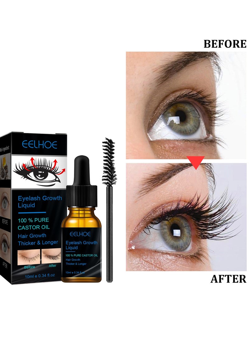 Joyeworld - Castor Oil Eyelash Serum Castor oil promotes eyelash growth  moisturizing care not easy to smudge - Image 1