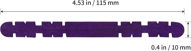 SHEUTSAN 600 PCS 45 Inch Sawtooth Wood Sticks  300 Colorful 300 Natural  Notched Hobby Sticks for DIY Craft Projects - Image 2