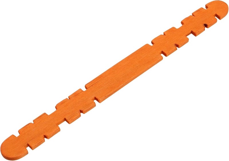 SHEUTSAN 600 PCS 45 Inch Sawtooth Wood Sticks  300 Colorful 300 Natural  Notched Hobby Sticks for DIY Craft Projects - Image 5