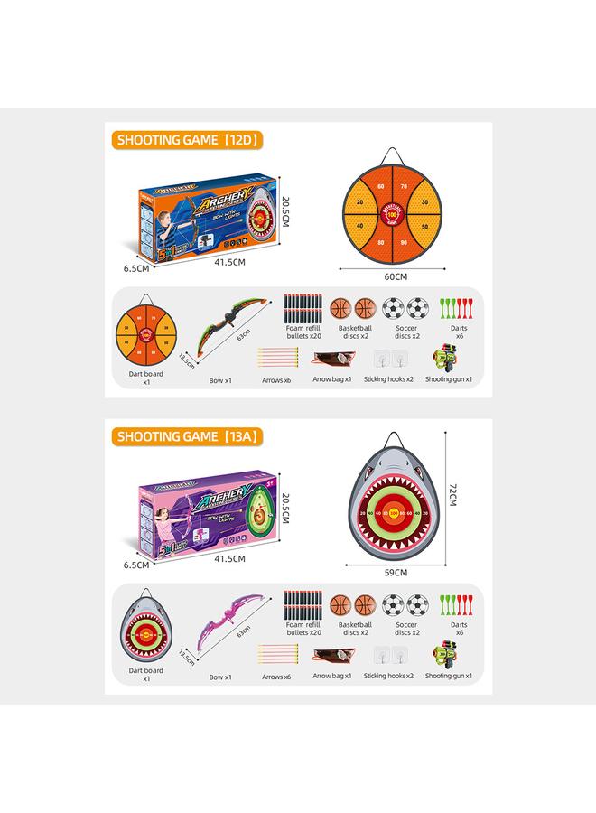 Bluejw Boys Outdoor Luminous Bow And Arrow Toy Girls Archery Darts Sports Toy Suit - Image 5