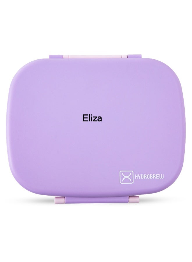 Hydrobrew Personalized Smart Serve Bento Lunch Box 1100 ml, 5 compartment- Lilac Blush - Image 1