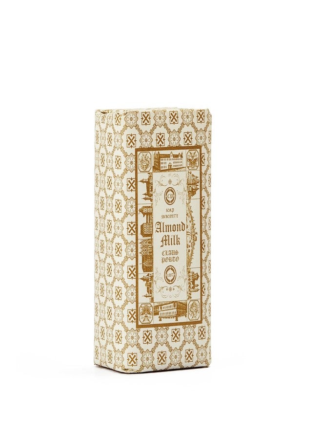 Claus Porto - Double Almond Milk Mini Soap | Revitalizing, Cleansing, Nourishing | Handcrafted, Aromatic, Comforting (50g | 1.7 oz)