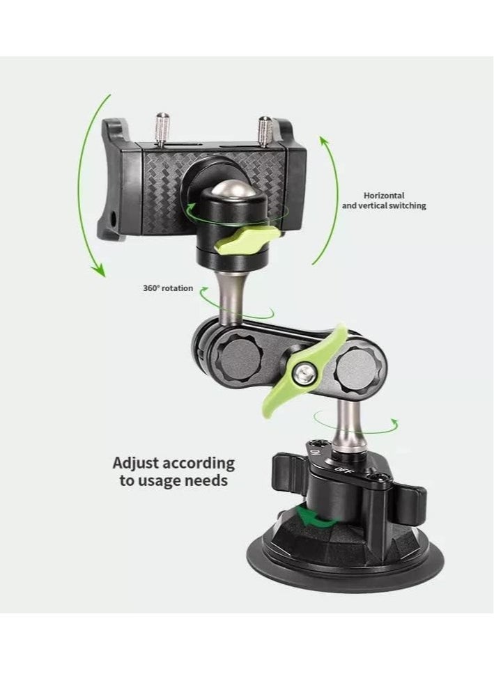 Universal Phone Holder with 360° Rotating Arm and Super Strong Suction Cup - Image 2