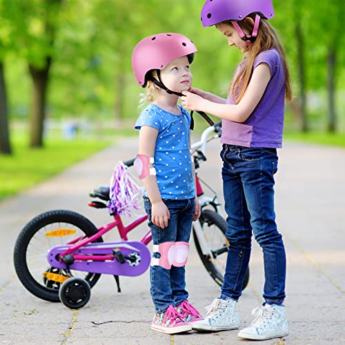 FOOKCIAN Kids Helmet Set with Knee Pads Elbow Pads Wrist Guards,Adjustable Helmet for Toddler Kids&Youth,3~14yrs Girl Boy Kids Protective Gear Set for Roller Skate Scooter Inline skatings Longboard - Image 5