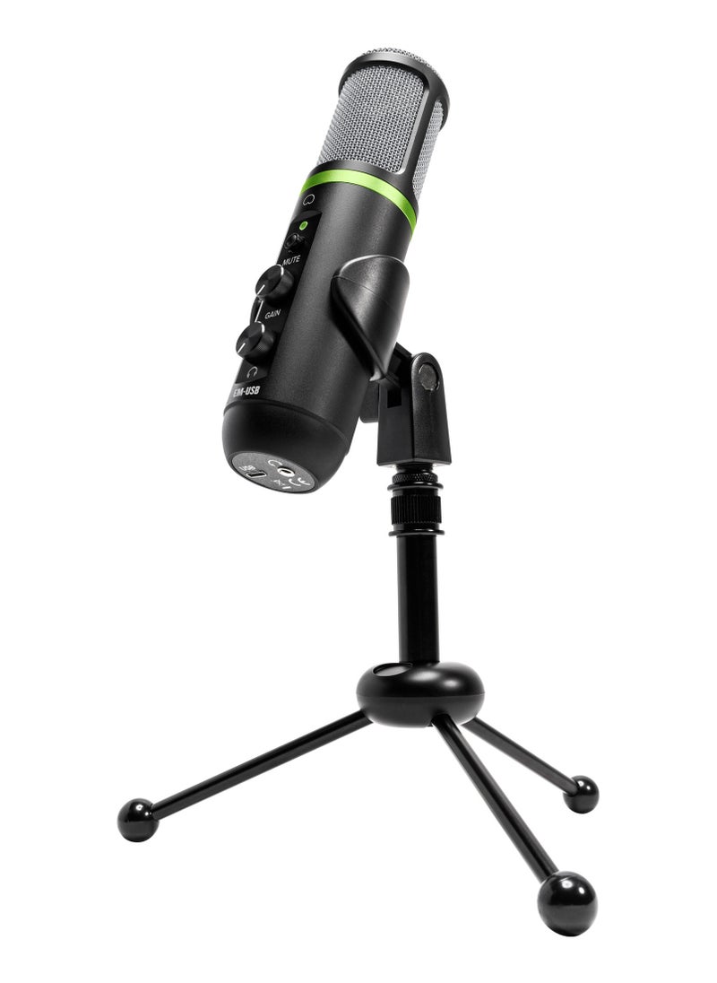 Mackie MACKIE EM-USB Condenser Microphone Includes Tripod  - Image 1