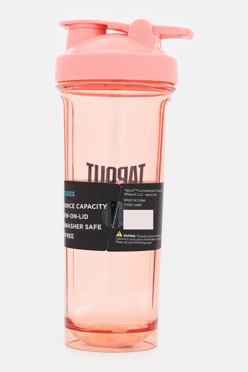 TapouT Fitness Shaker Bottle 800ml, Light Pink - Image 2