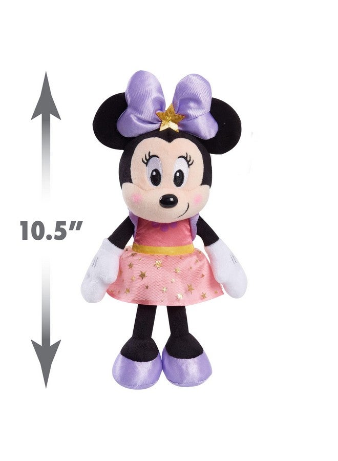 Minnie دميه ميني ماوس الصغيرة من ديزني جونيور، 8 إنش، دمى محشوة، وردي، ألعاب أطفال للأعمار من 2 سنة فما فوق من جاست بلاي - Image 3