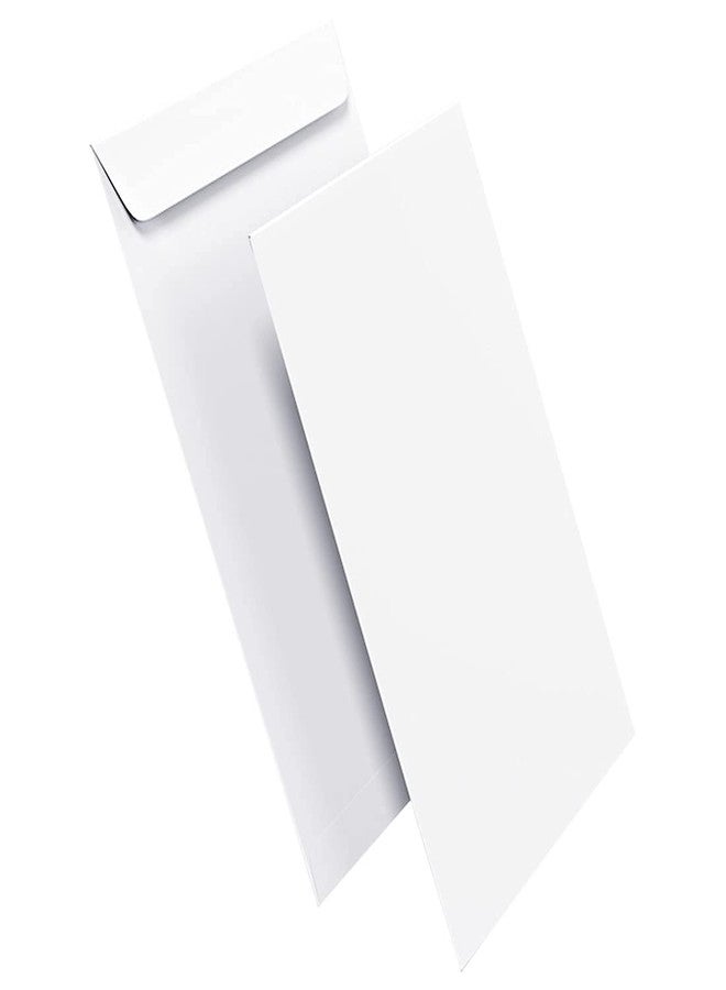 LIRABS® 100 Pieces Premium Super White Envelope for Letter and Documents 100 gsm Size 9.5 inches x 4.5 inches - Image 2