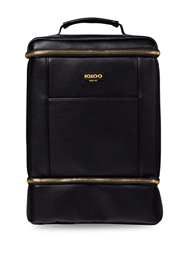 Igloo Black Dual Compartment Luxe Premium Softsided Backpack - Image 1