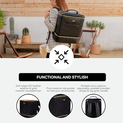 Igloo Black Dual Compartment Luxe Premium Softsided Backpack - Image 3