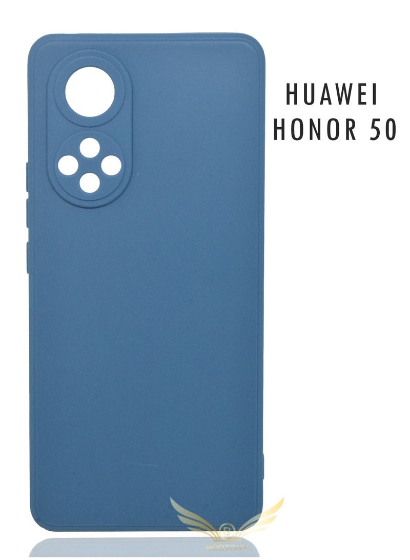 BORTONY Honor 50 Case,Liquid Silicone Protective Case Cover With Camera Protection For Huawei Honor 50 - Image 1